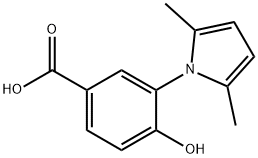 3-(2,5-DIMETHYL-PYRROL-1-YL)-4-HYDROXY-BENZOIC ACID Structure