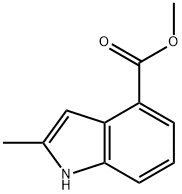 2-Methyl-1H-indole-4-carboxylic acid Methyl ester Struktur