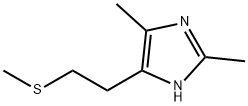 1H-Imidazole,  2,4-dimethyl-5-[2-(methylthio)ethyl]- Struktur