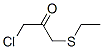 2-Propanone,  1-chloro-3-(ethylthio)- Struktur