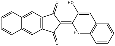 2-(3-Hydroxyquinolin-2-yl)-cyclopentabnaphthalene-1,3-dione Struktur