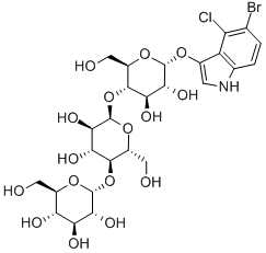 5-Bromo-4-chloro-3-indolyl-alpha-D-maltotriose Struktur