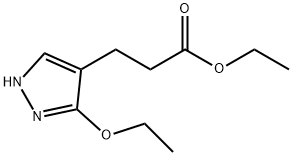 1H-Pyrazole-4-propanoicacid,3-ethoxy-,ethylester(9CI) Struktur