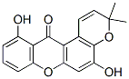 5,11-Dihydroxy-3,3-dimethylpyrano[3,2-a]xanthen-12(3H)-one Struktur