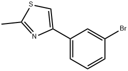 4-(3-BROMOPHENYL)-2-METHYL-1,3-THIAZOLE Struktur