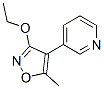 Pyridine, 3-(3-ethoxy-5-methyl-4-isoxazolyl)- (9CI) Struktur