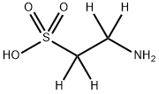 2-AMINOETHANE-D4-SULFONIC ACID Struktur