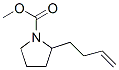 1-Pyrrolidinecarboxylic  acid,  2-(3-butenyl)-,  methyl  ester  (9CI) Struktur