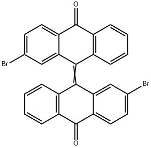 3-bromo-10-(2-bromo-10-oxoanthracen-9(10H)-ylidene)anthracen-9(10H)-one Struktur