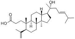 20-Hydroxy-3,4-seco-5α-dammara-4(28),24-dien-3-oic acid Struktur