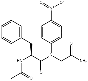 AC-PHE-GLY-PNA Struktur