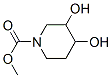 1-Piperidinecarboxylic  acid,  3,4-dihydroxy-,  methyl  ester Struktur