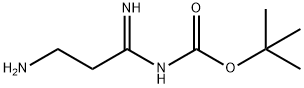 Carbamic acid, (3-amino-1-iminopropyl)-, 1,1-dimethylethyl ester (9CI) Struktur