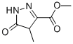 1H-Pyrazole-3-carboxylicacid,4,5-dihydro-4-methyl-5-oxo-,methylester(9CI) Struktur