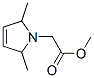 1H-Pyrrole-1-aceticacid,2,5-dihydro-2,5-dimethyl-,methylester(9CI) Struktur