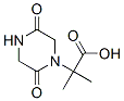 1-Piperazineacetic  acid,  -alpha-,-alpha--dimethyl-2,5-dioxo- Struktur