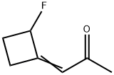 2-Propanone, 1-(2-fluorocyclobutylidene)- (9CI) Struktur