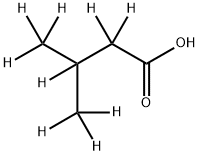 3-メチル酪酸-D9 化學(xué)構(gòu)造式