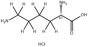 L-LYSINE-3,3,4,4,5,5,6,6-D8 HCL Struktur