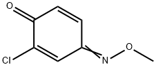 2,5-Cyclohexadiene-1,4-dione,  2-chloro-,  4-(O-methyloxime) Struktur