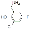 Phenol,  2-(aminomethyl)-6-chloro-4-fluoro- Struktur