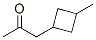 2-Propanone, 1-(3-methylcyclobutyl)- (9CI) Struktur
