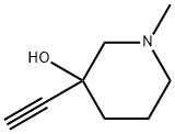 3-Piperidinol, 3-ethynyl-1-methyl- (9CI) Struktur