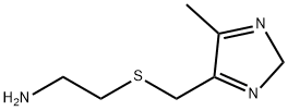 Ethanamine,  2-[[(5-methyl-2H-imidazol-4-yl)methyl]thio]- Struktur