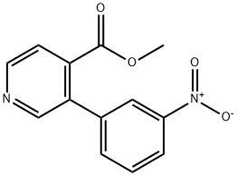 3-(3-Nitrophenyl)-4-pyridinecarboxylicacidmethylester Struktur