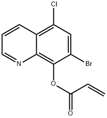 5-chloro-7-bromo-8-quinolyl vinyl carbonate  Struktur