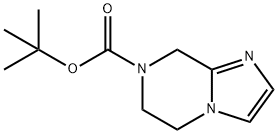 tert-butyl 5,6-dihydroimidazo[1,2-a]pyrazine-7(8H)-carboxylate
 Struktur