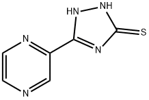 5-(Pyrazin-2-yl)-1H-1,2,4-triazole-3-thiol Struktur