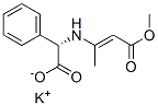 POTASSIUM (R)-N-(3-METHOXY-1-METHYL-3-OXOPROP-1-ENYL)-2-PHENYLGLYCINATE Struktur