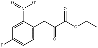 4-FLUORO-2-NITRO-ALPHA-OXO-BENZENE PROPANOIC ACID ETHYL ESTER Struktur