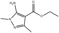 1H-Pyrazole-4-carboxylic acid, 5-aMino-1,3-diMethyl-, ethyl ester Struktur