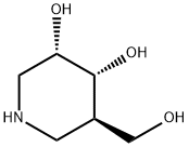 3,4-Piperidinediol,5-(hydroxymethyl)-,(3S,4R,5R)-(9CI) Struktur