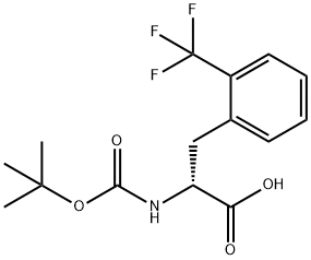 BOC-D-2-TRIFLUOROMETHYLPHENYLALANINE Struktur