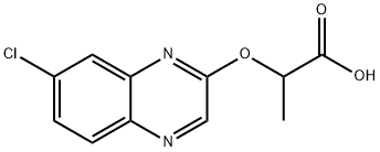 Propanoic acid, 2-[(7-chloro-2-quinoxalinyl)oxy]- Struktur