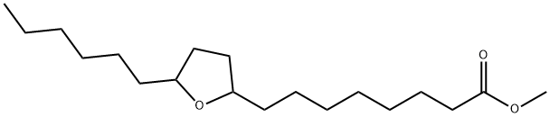 5-Hexyltetrahydrofuran-2-octanoic acid methyl ester Struktur