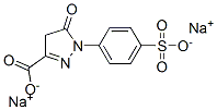 disodium 4,5-dihydro-5-oxo-1-(4-sulphonatophenyl)-1H-pyrazole-3-carboxylate  Struktur