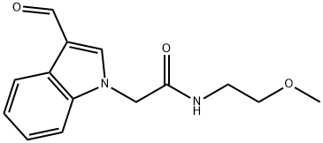 2-(3-FORMYL-INDOL-1-YL)-N-(2-METHOXY-ETHYL)-ACETAMIDE Struktur