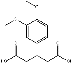 3-(3,4-Dimethoxyphenyl)glutaric acid Struktur