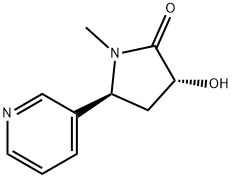 3-hydroxy-1-methyl-5-pyridin-3-yl-pyrrolidin-2-one Struktur