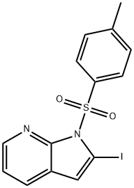 1H-Pyrrolo[2,3-b]pyridine, 2-iodo-1-[(4-methylphenyl)sulfonyl]- Struktur