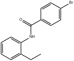 4-bromo-N-(2-ethylphenyl)benzamide Struktur