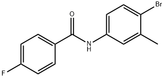 N-(4-bromo-3-methylphenyl)-4-fluorobenzamide Struktur