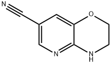 3,4-dihydro-2H-pyrido[3,2-b][1,4]oxazine-7-carbonitrile Struktur