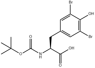 N-BOC-3,5-DIBROMO-DL-TYROSINE Struktur