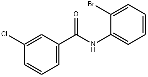 N-(2-bromophenyl)-3-chlorobenzamide Struktur