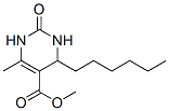 5-Pyrimidinecarboxylicacid,4-hexyl-1,2,3,4-tetrahydro-6-methyl-2-oxo-,methylester(9CI) Struktur